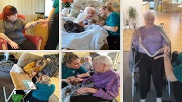 Zoolab visits Residents at Eastleigh care home for therapy session